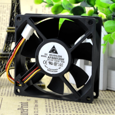 Original DELTA AFB0812SH Cooling Fan 12V 0.51A 6.12W 3wires AFB0812SH Fans